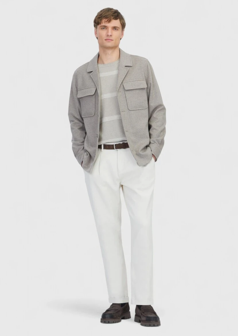 Beige Overshirt - 2