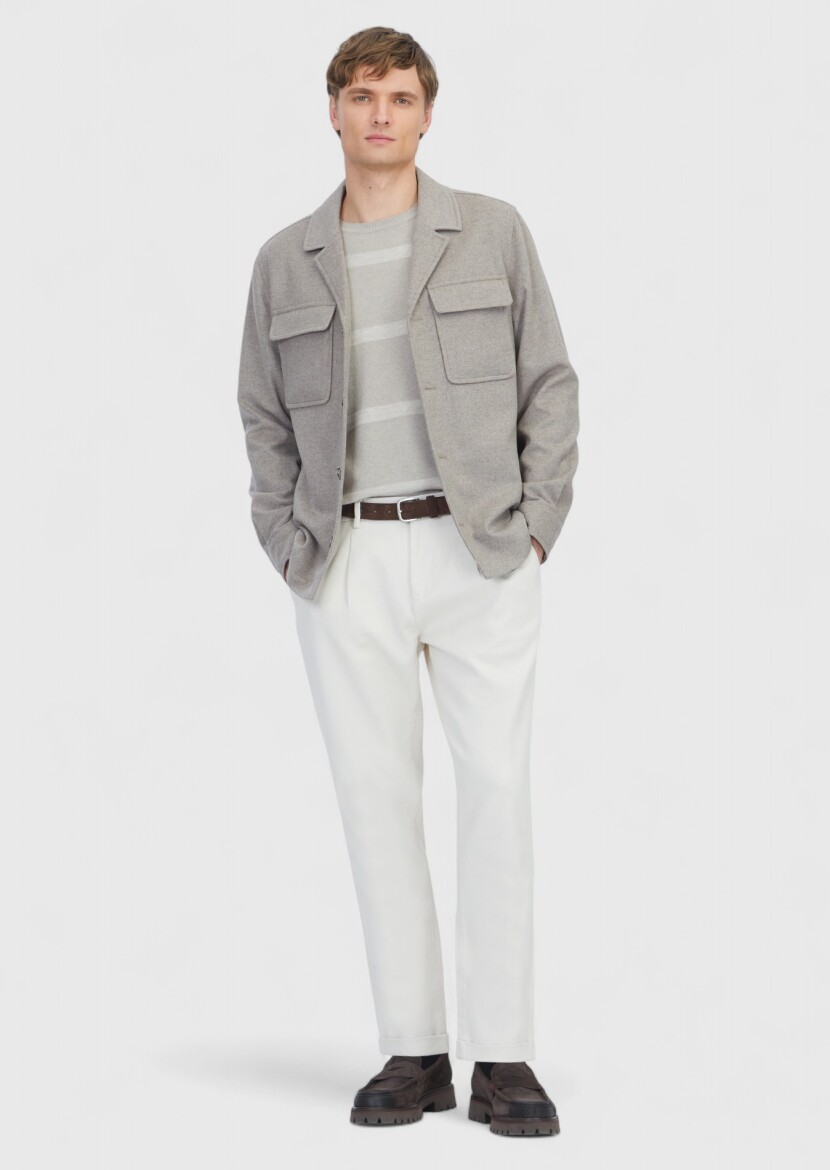 Beige Overshirt - RAMSEY