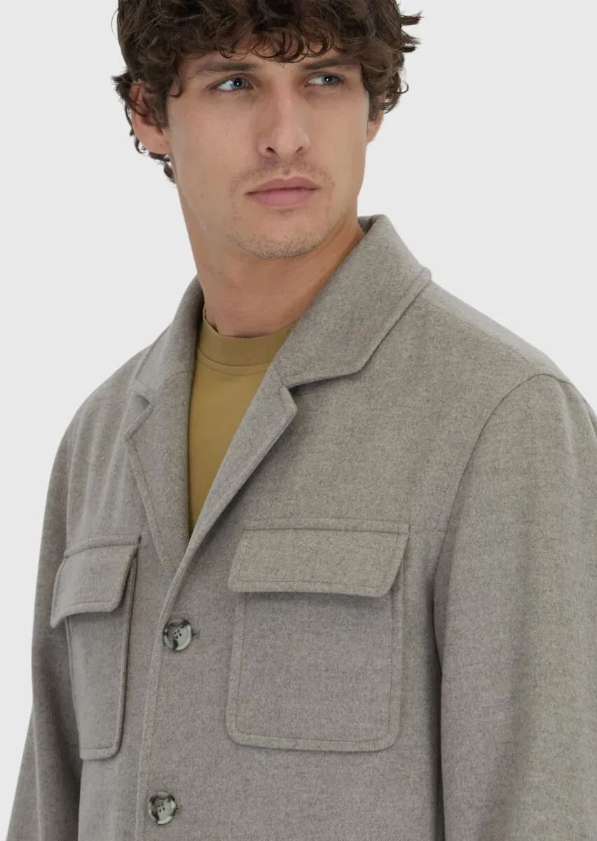 Beige Overshirt - 3