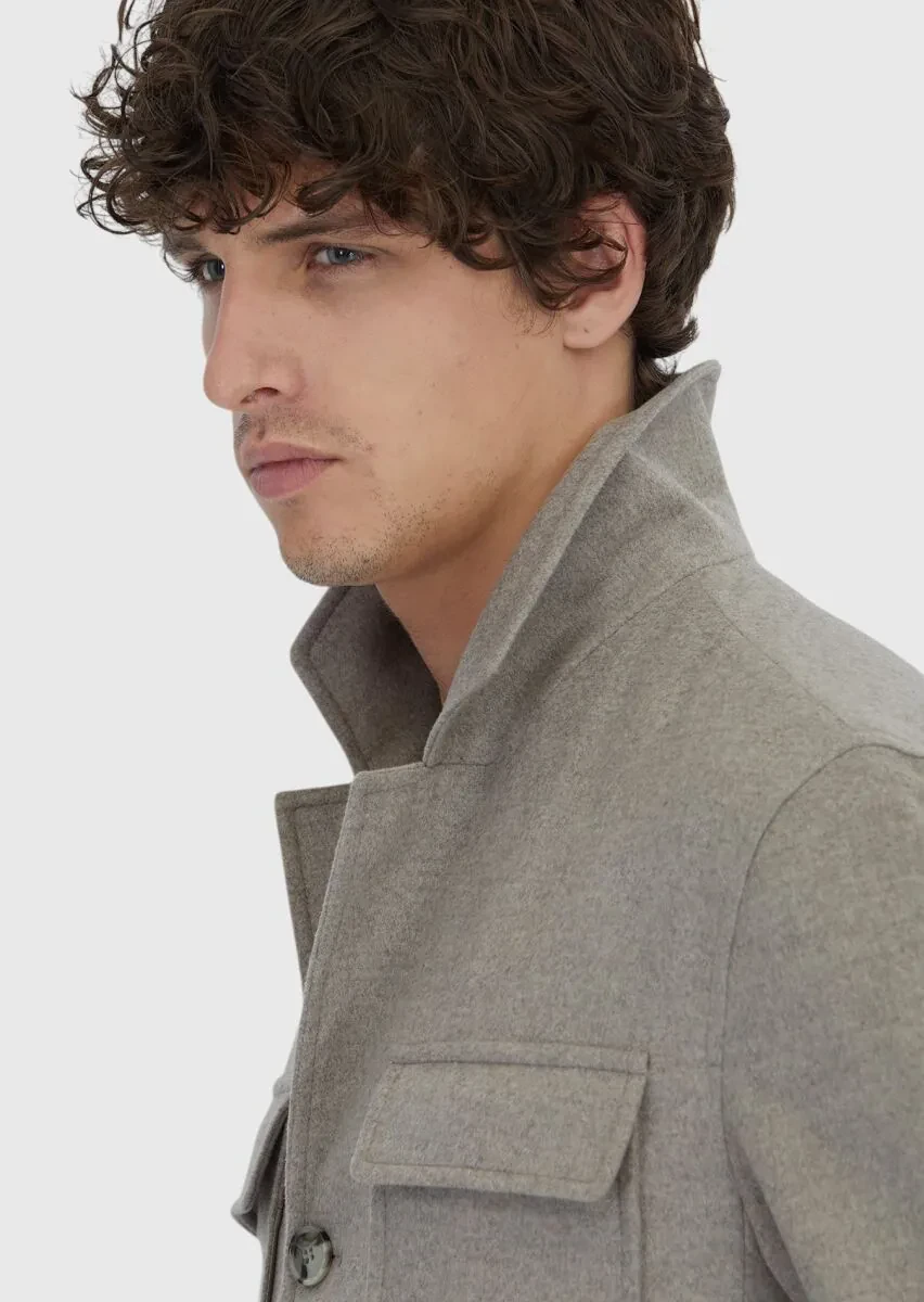 Beige Overshirt - 5