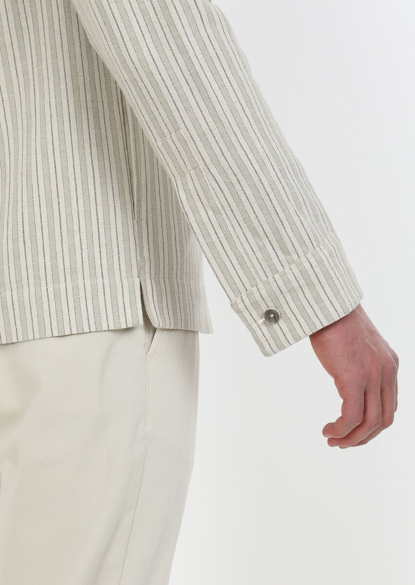 Beige Shirt Jacket - 5