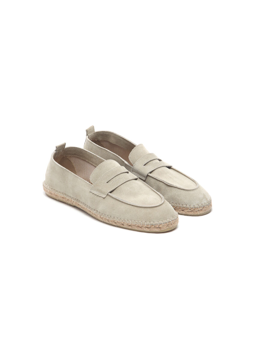 Beige Suede Casual Loafer - 2