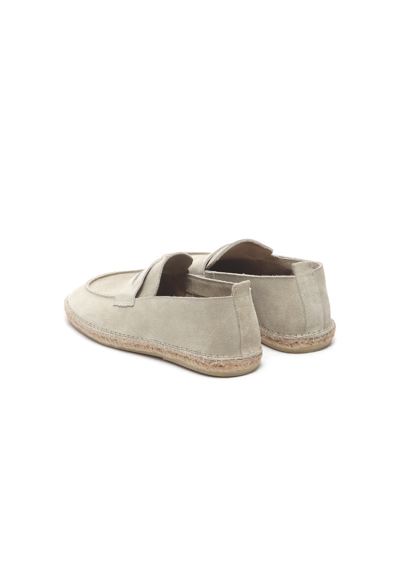 Beige Suede Casual Loafer - 4