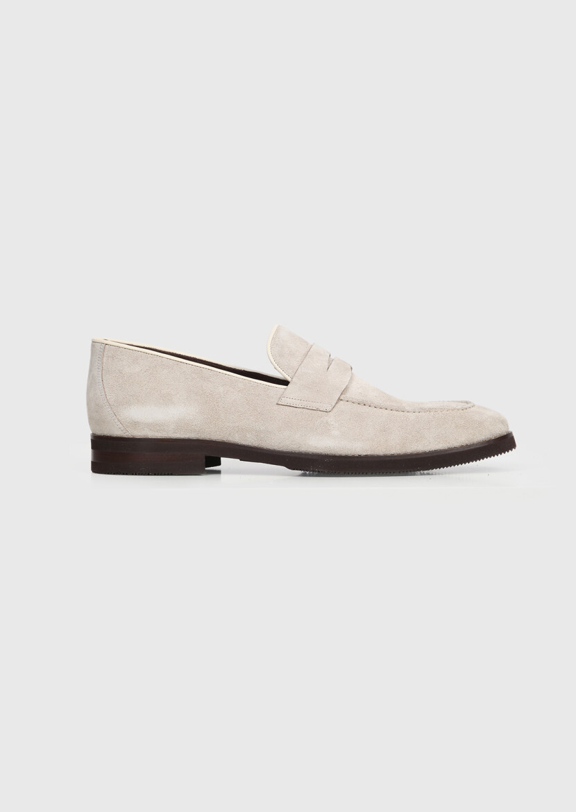 Beige Suede Casual Loafer - RAMSEY