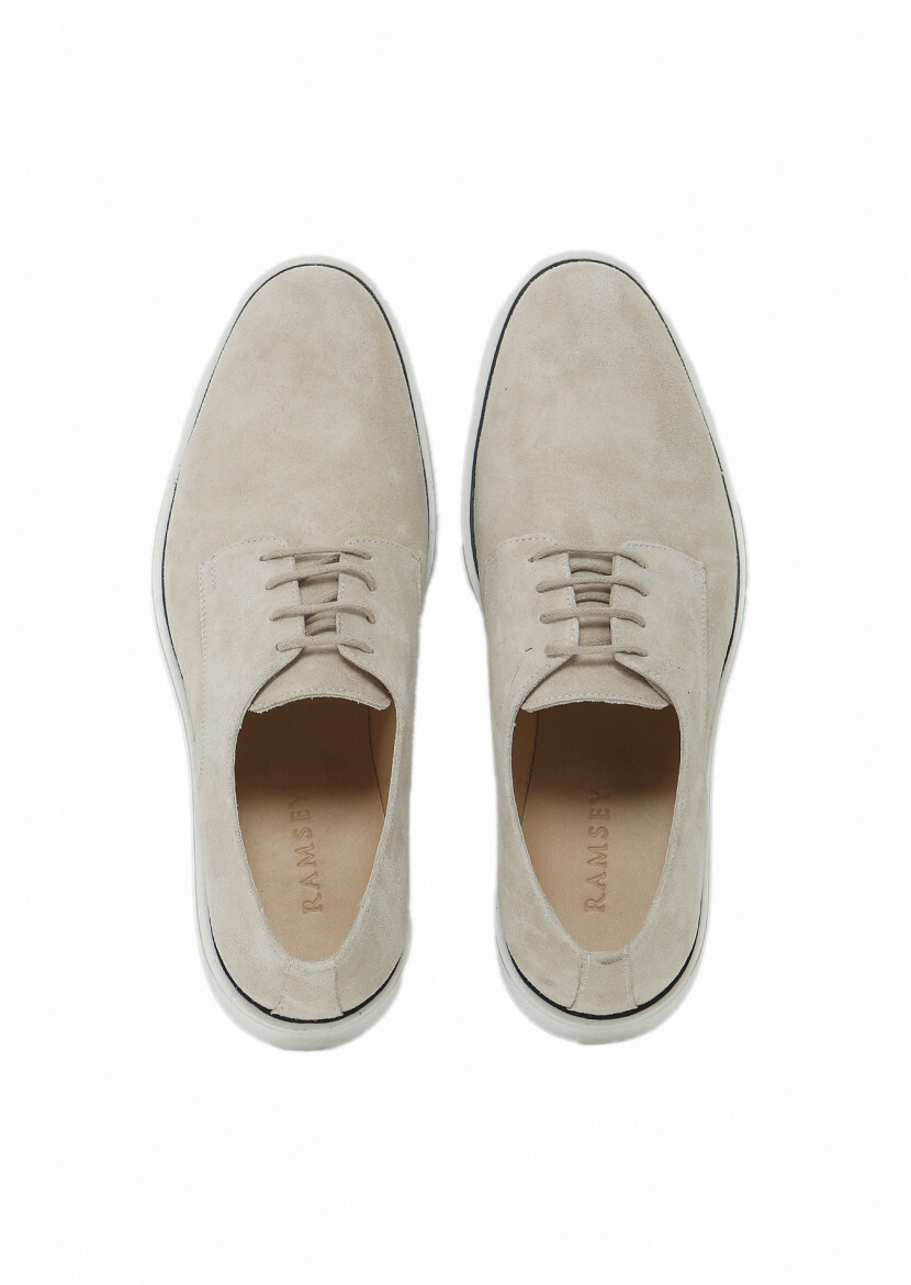 Beige Suede Casual Shoes - 6