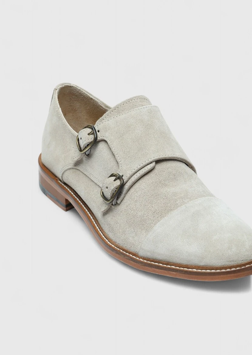 Beige Suede Classical Loafer - RAMSEY