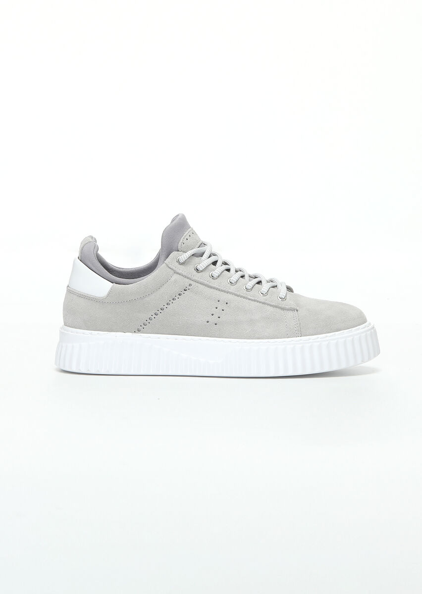 Beige Suede Sneaker - 1