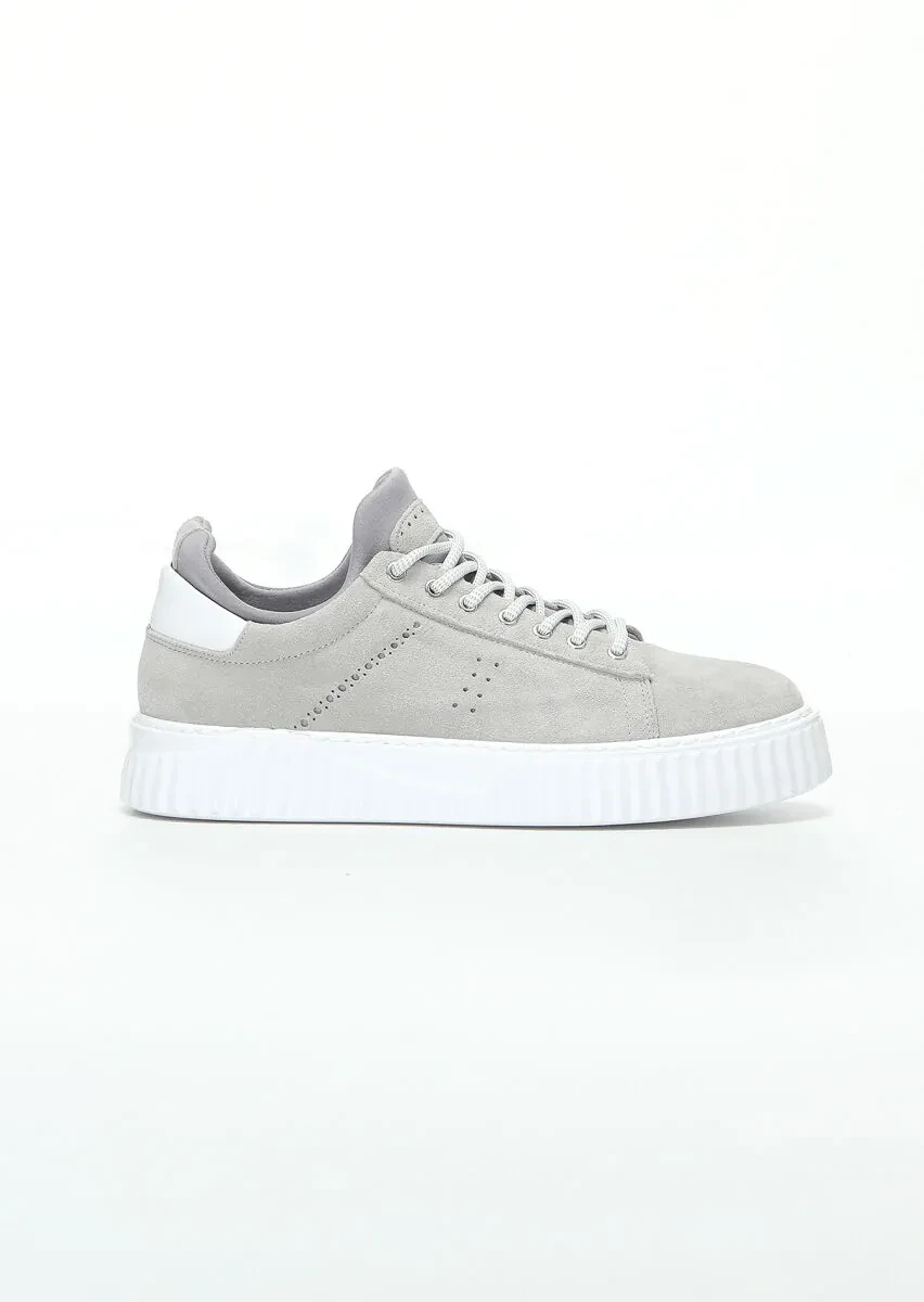 Beige Suede Sneaker - 1