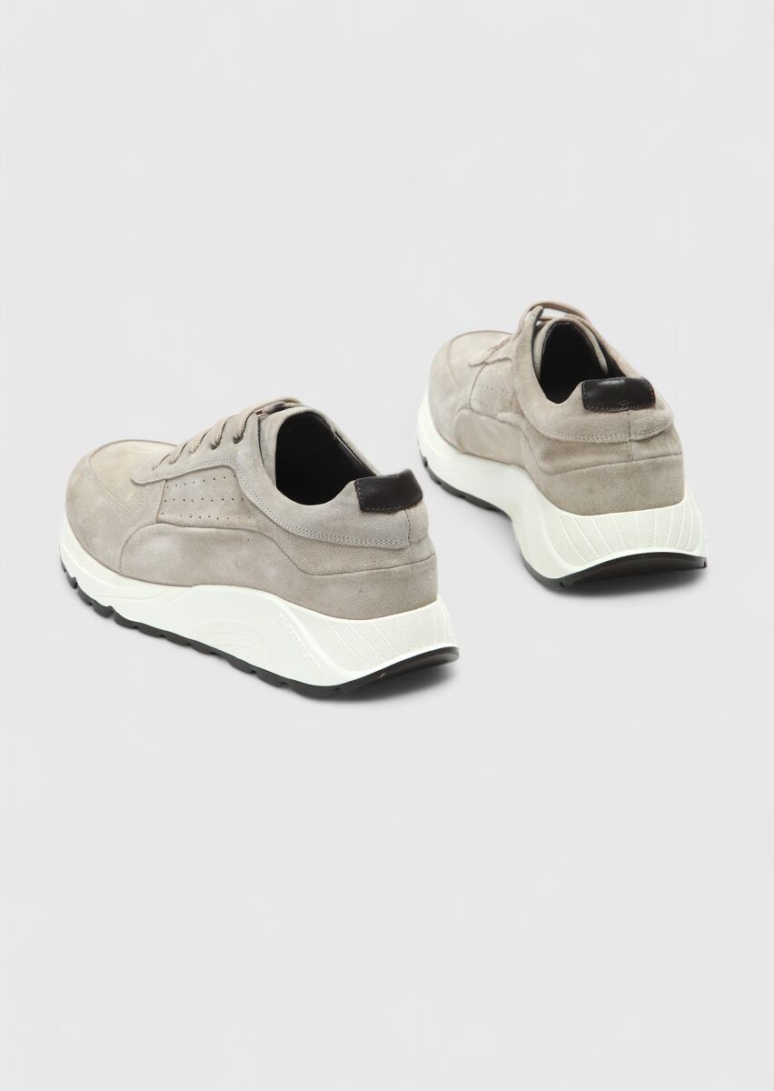 Beige Suede Sneaker - 5