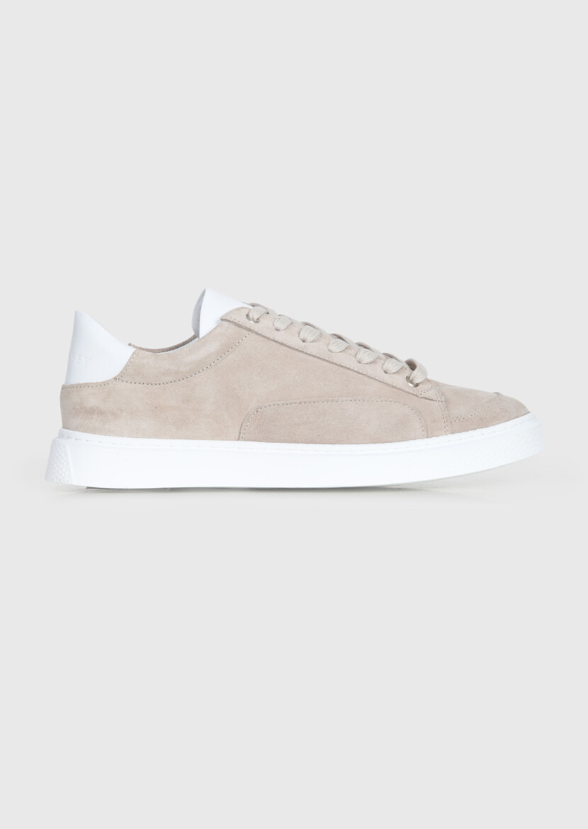 Beige Suede Sneaker - RAMSEY
