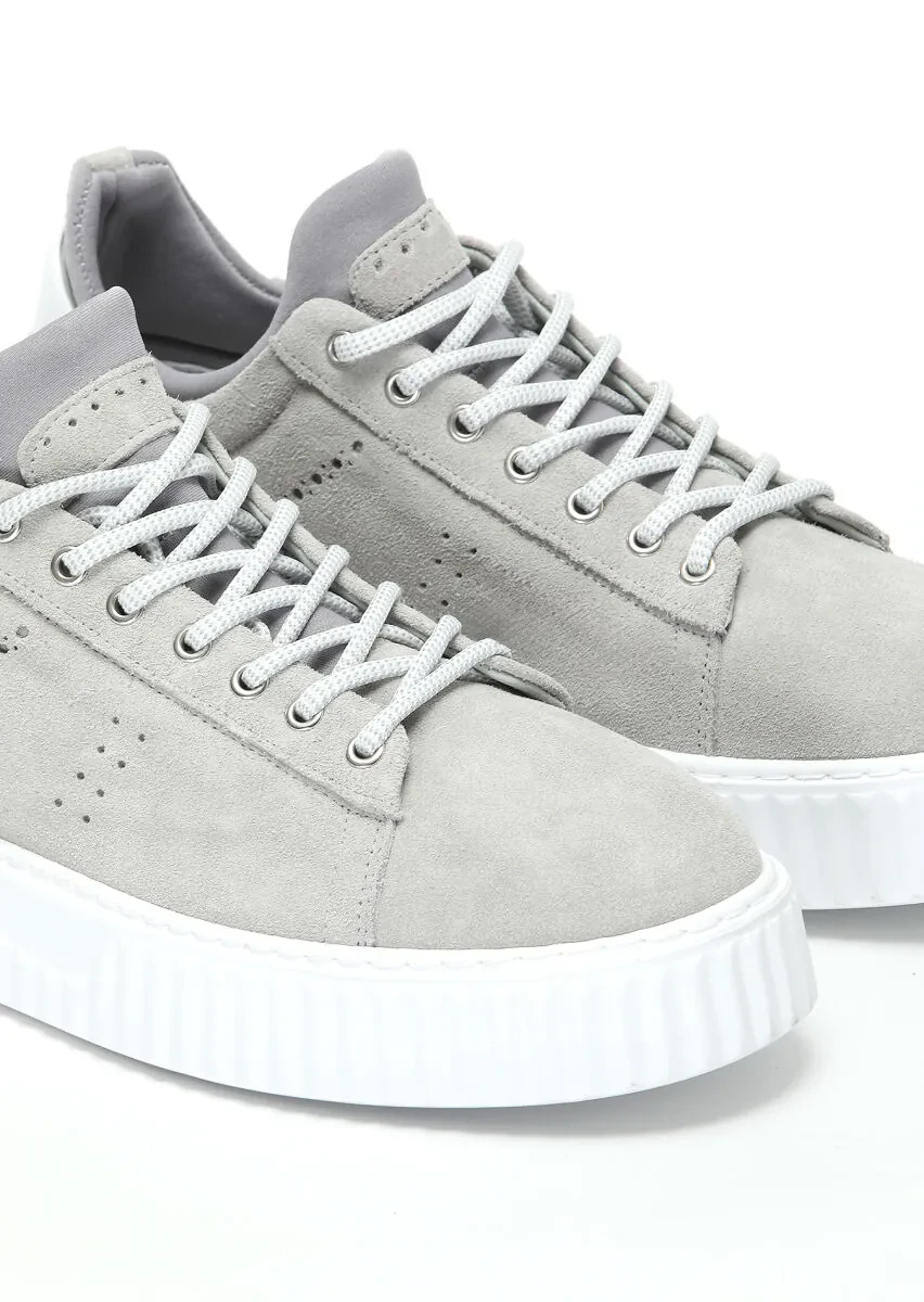 Beige Suede Sport Sneaker - 3