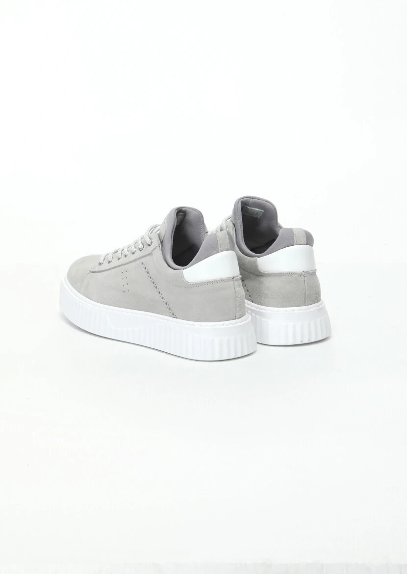 Beige Suede Sport Sneaker - 4
