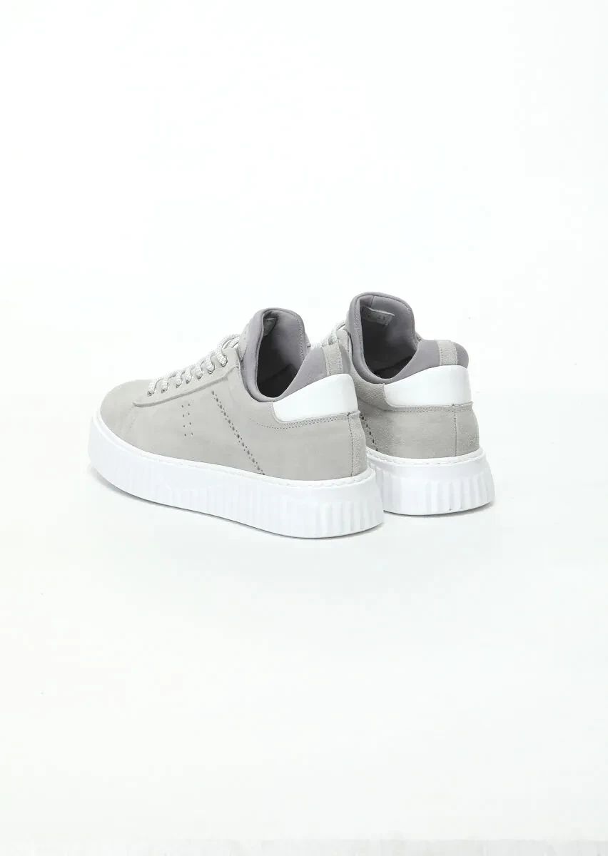 Beige Suede Sport Sneaker - 4