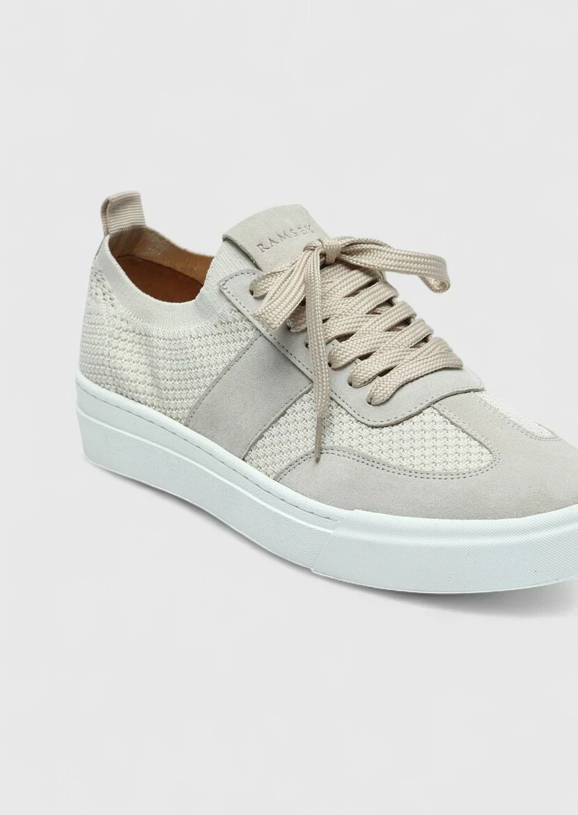 Beige Suede Sport Sneaker - 2