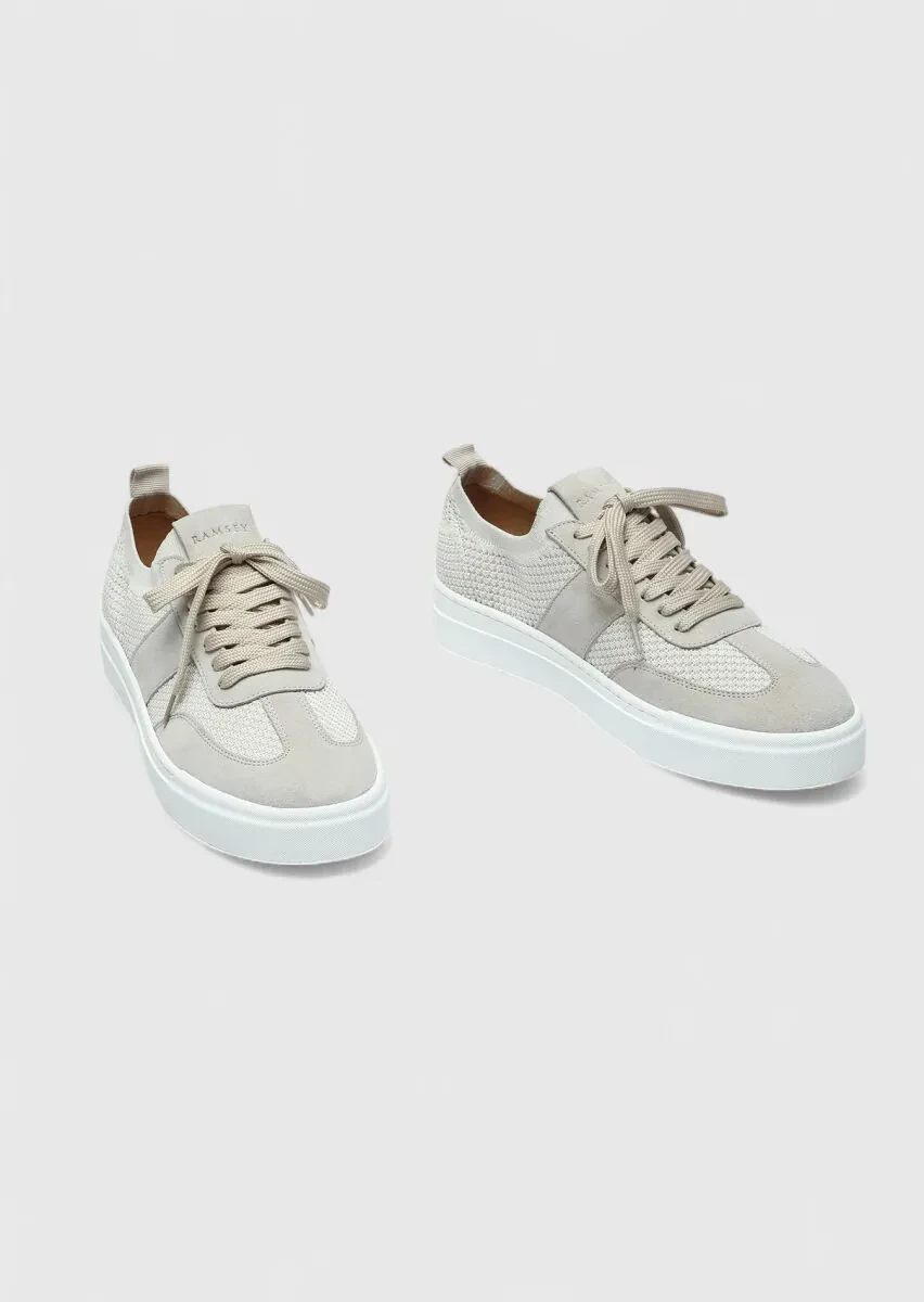 Beige Suede Sport Sneaker - 3