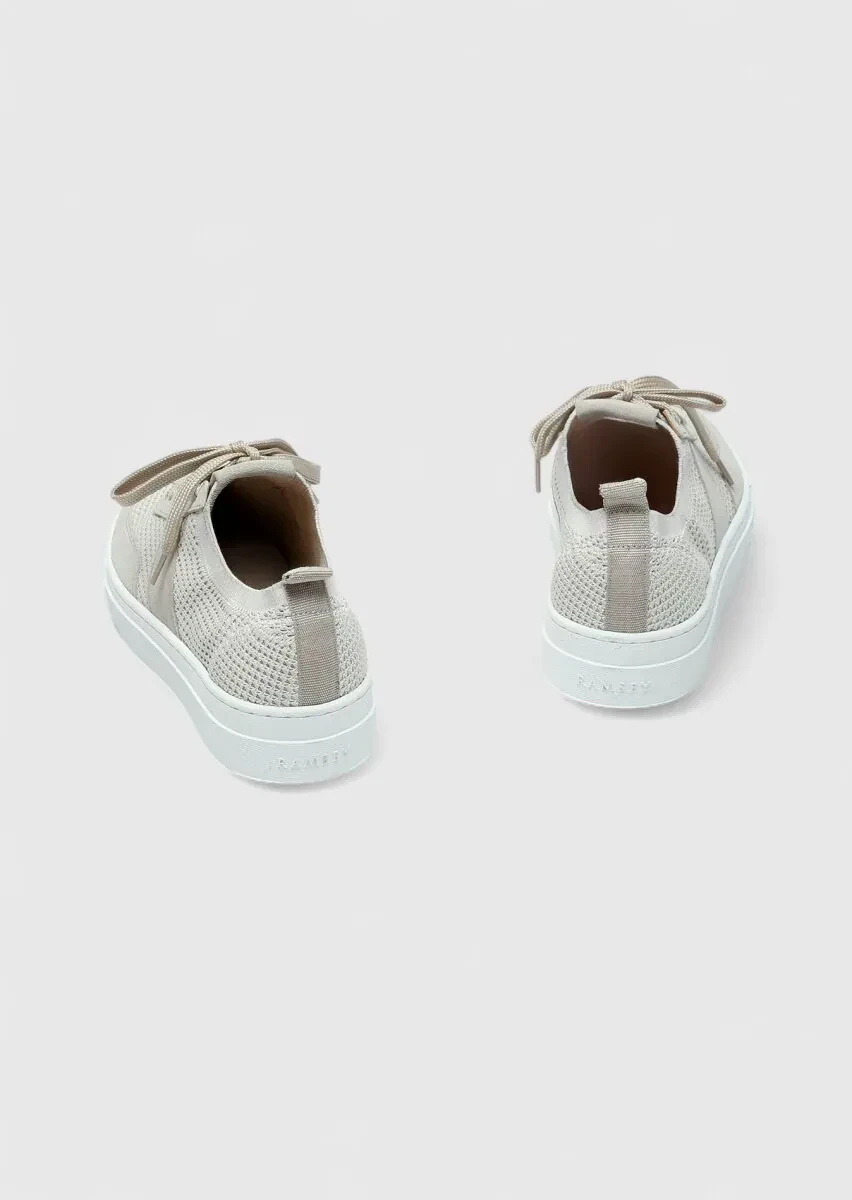 Beige Suede Sport Sneaker - 5