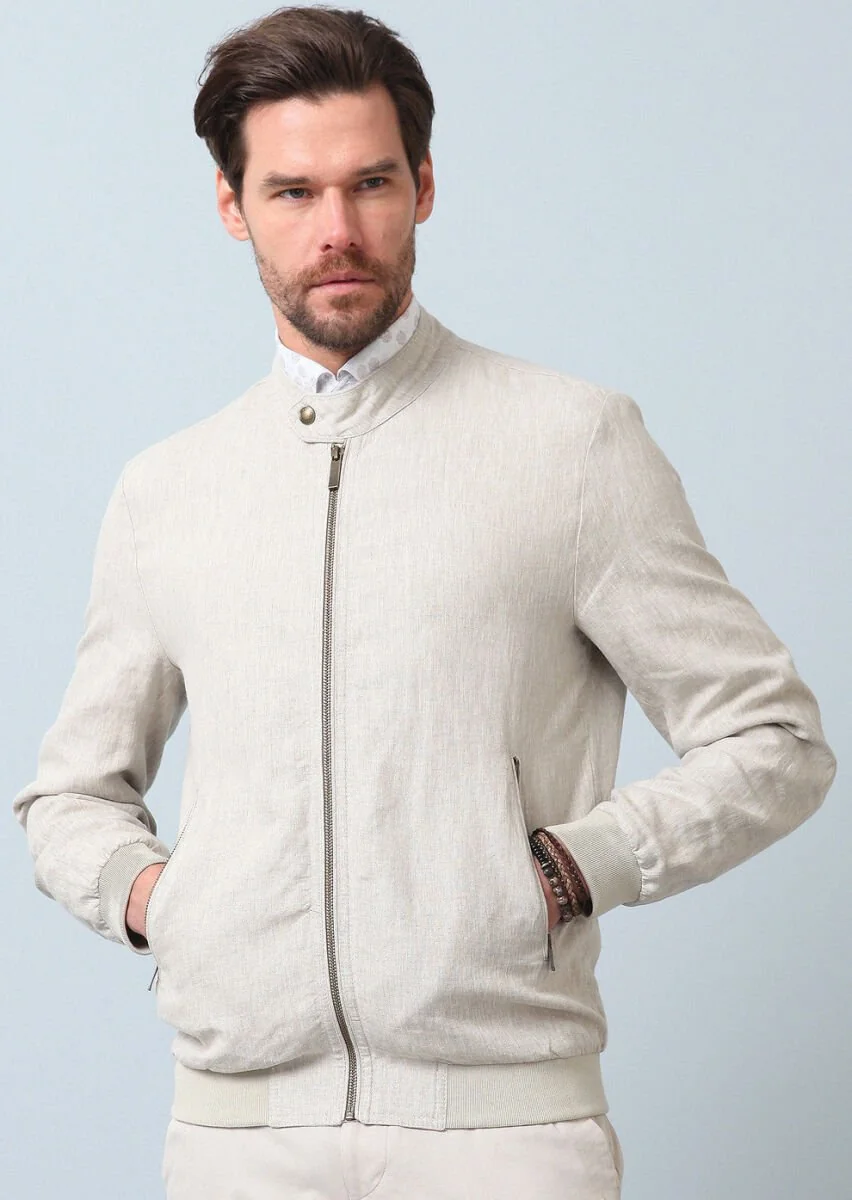 Beige Weaving Coat - 2
