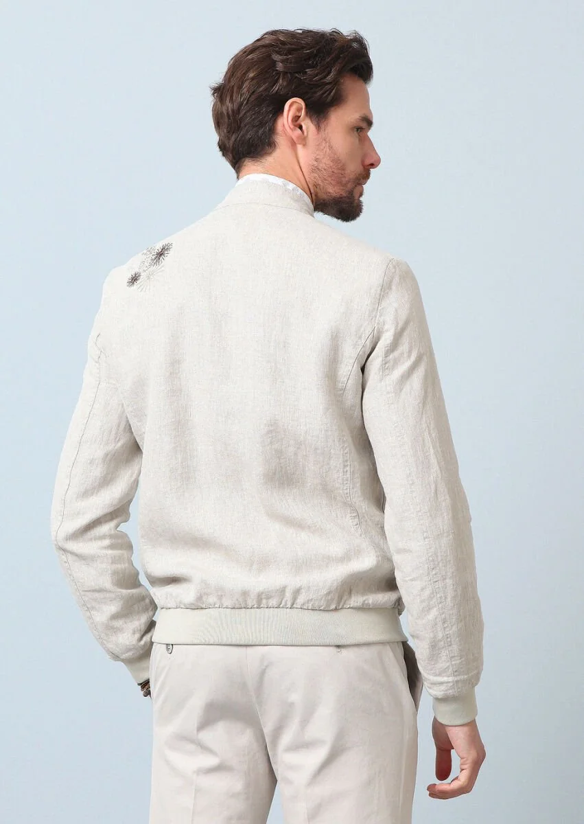 Beige Weaving Coat - 7