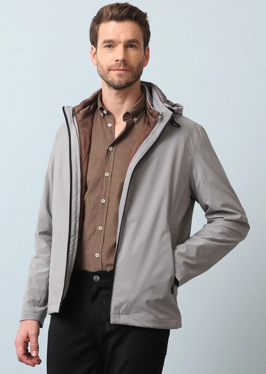 Beige Weaving Coat - 4