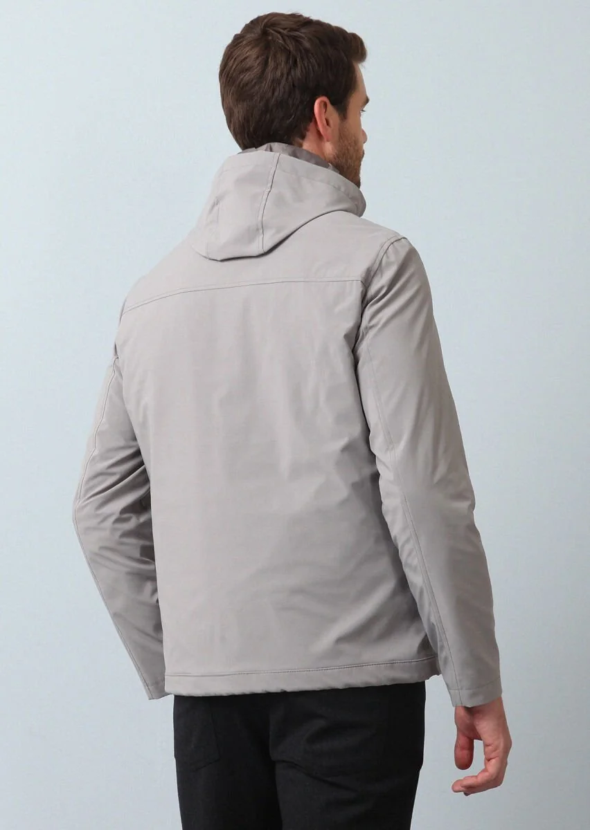 Beige Weaving Coat - 5