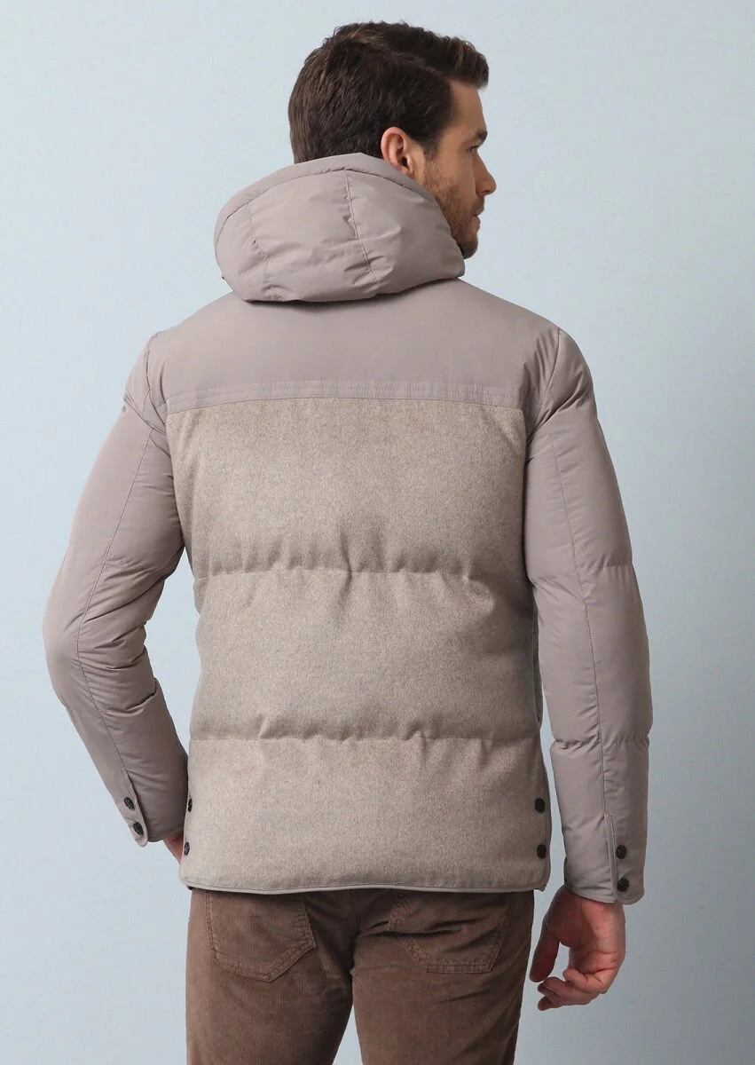 Beige Weaving Coat - 5