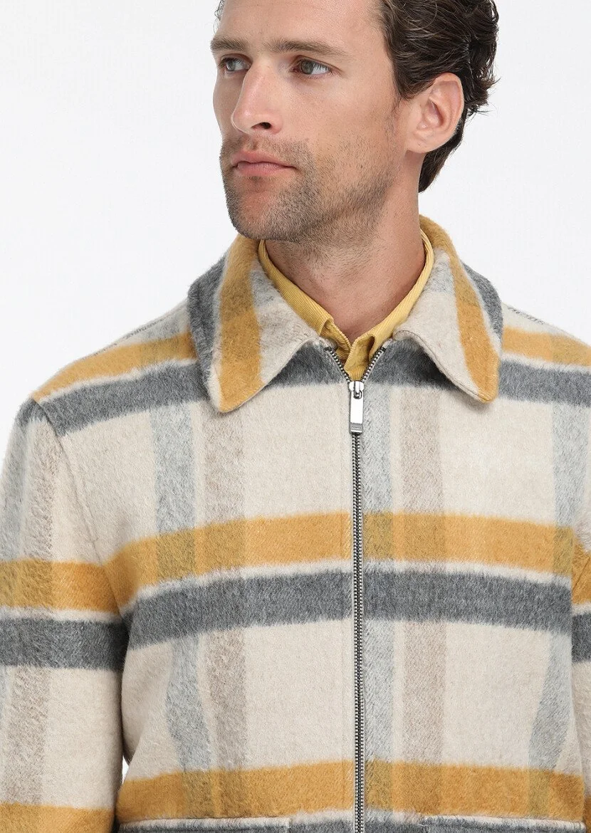 Beige Weaving Coat - 2