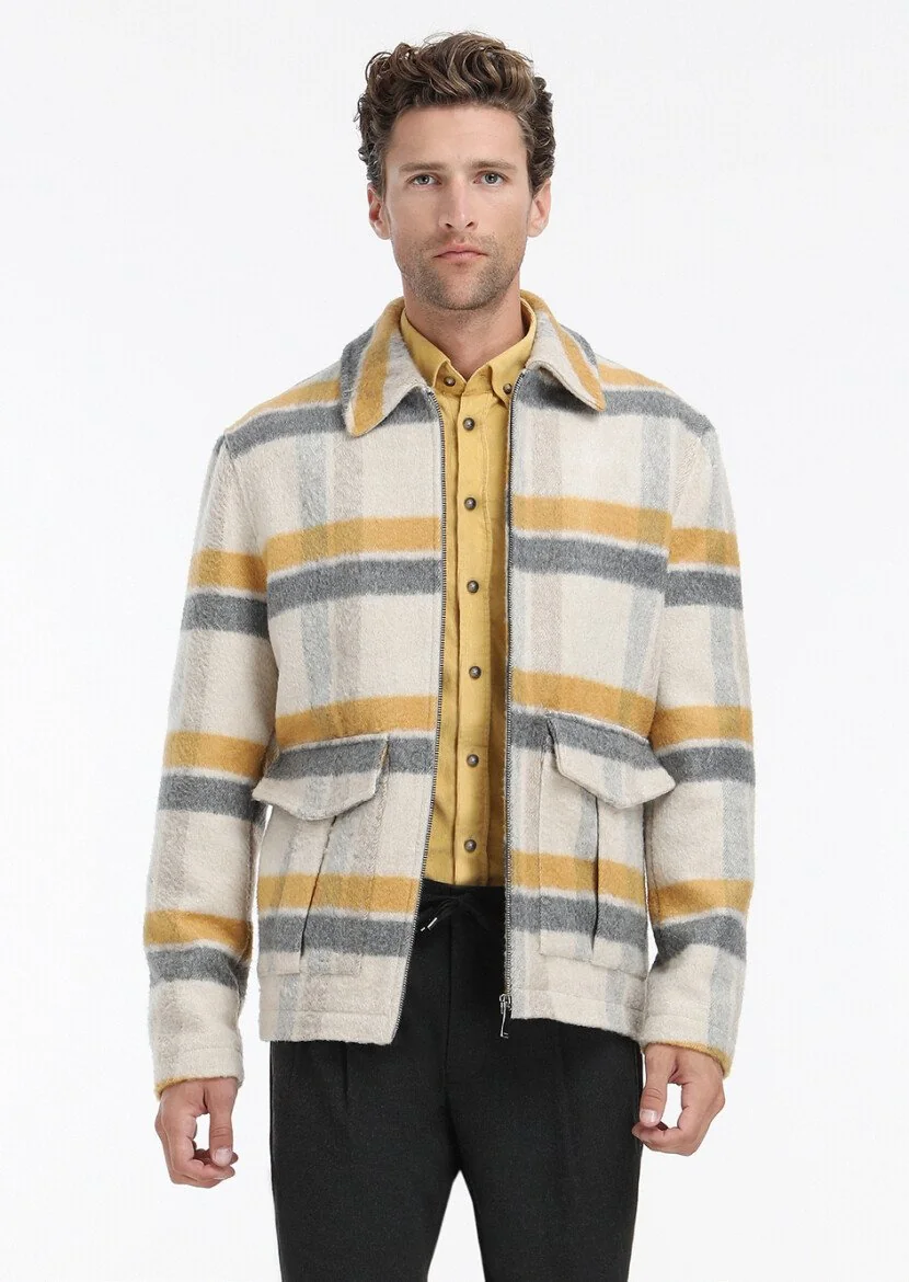 Beige Weaving Coat - 6