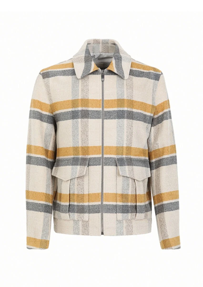 Beige Weaving Coat - 8