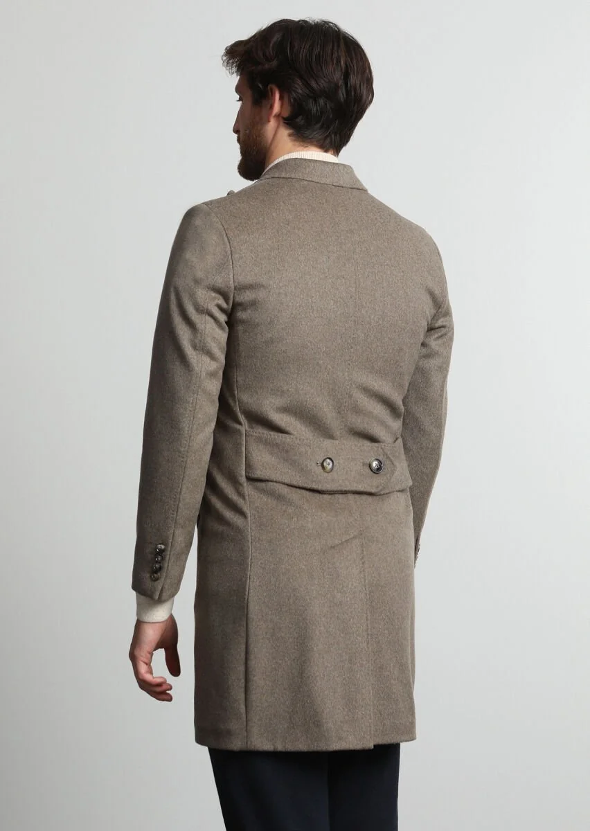 Beige Weaving Overcoat - 4