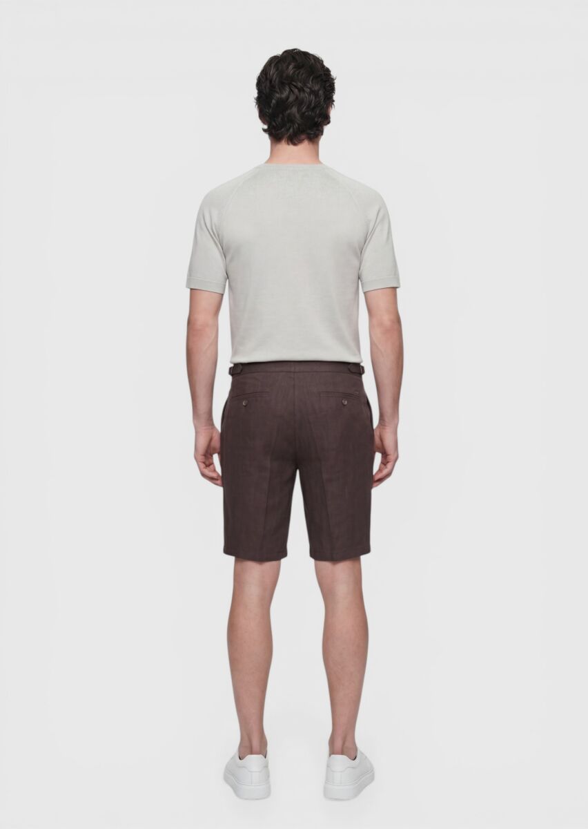 Bej Düz Örgü İpek Karışımlı Triko - 4