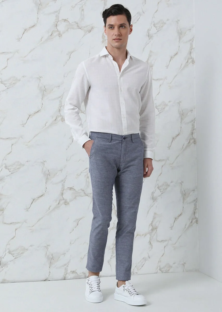 Bej Kareli Regular Fit Dokuma Casual %100 Pamuk Gömlek - 4