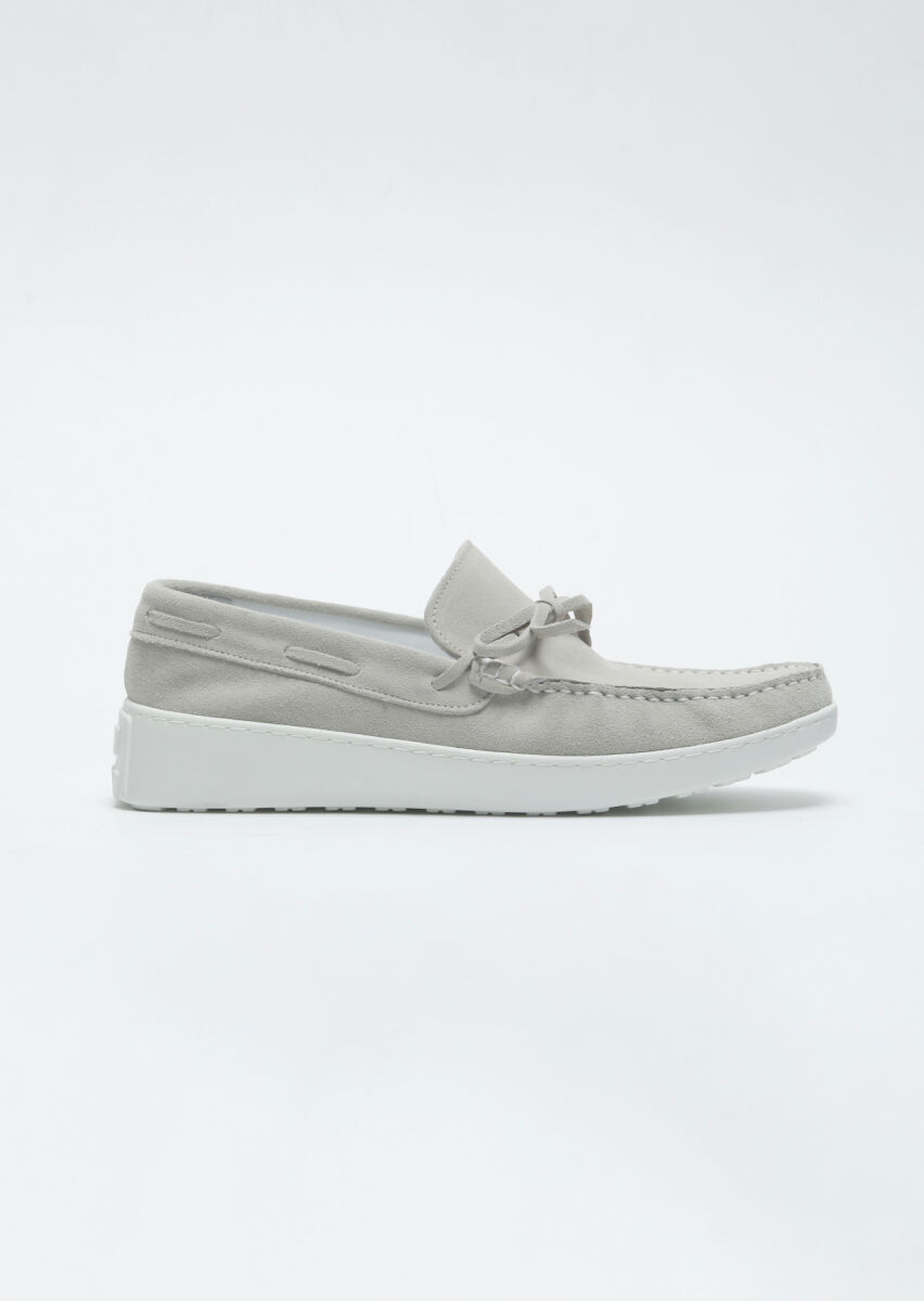 Bej Süet Casual Loafer - 1