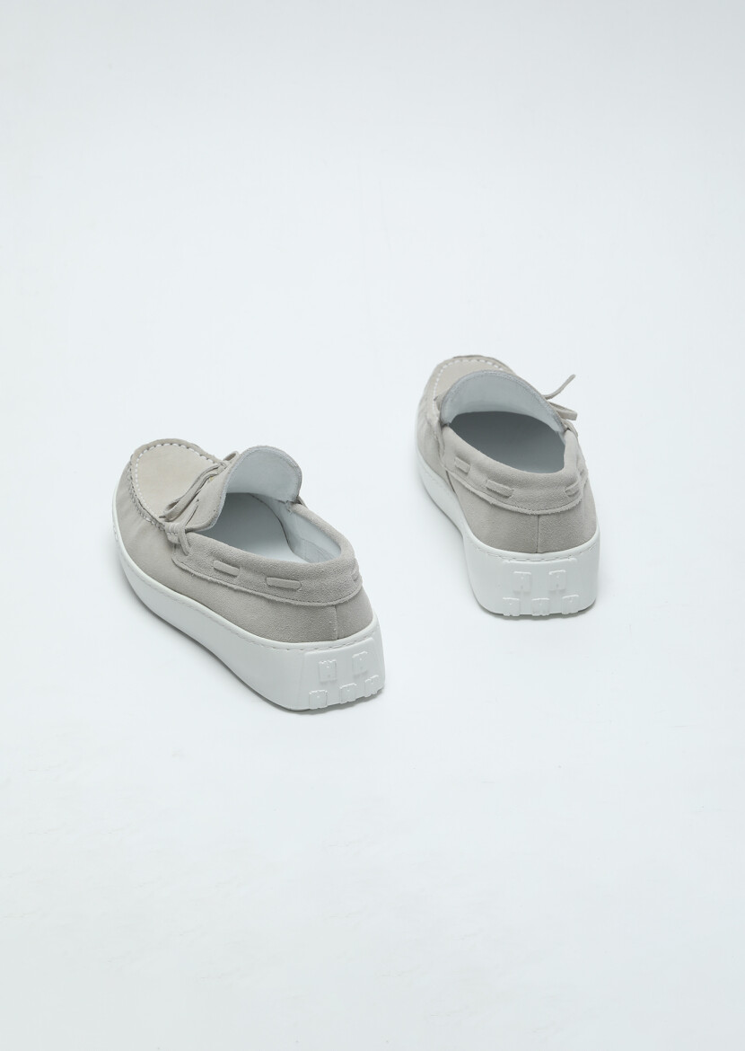 Bej Süet Casual Loafer - 5