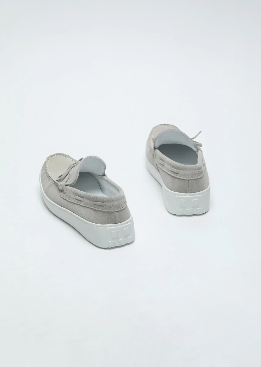 Bej Süet Casual Loafer - 5