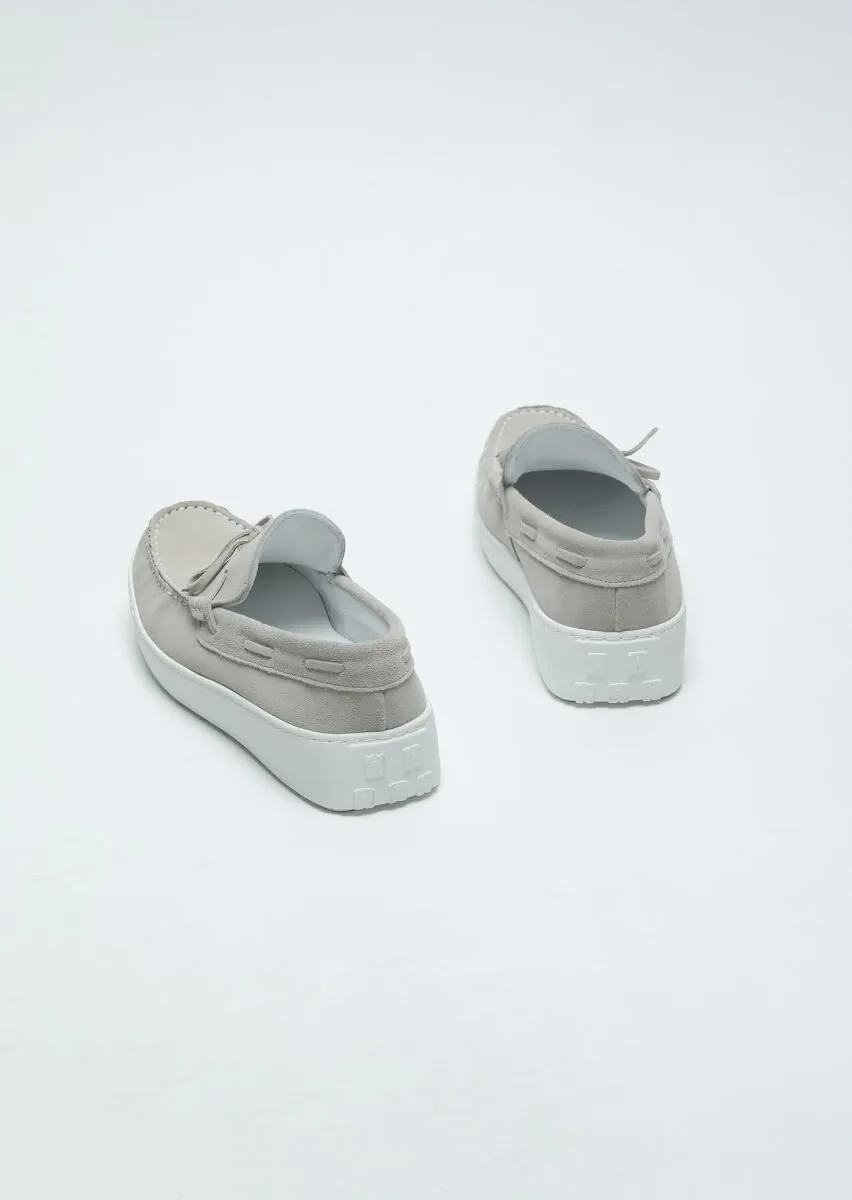 Bej Süet Casual Loafer - 5
