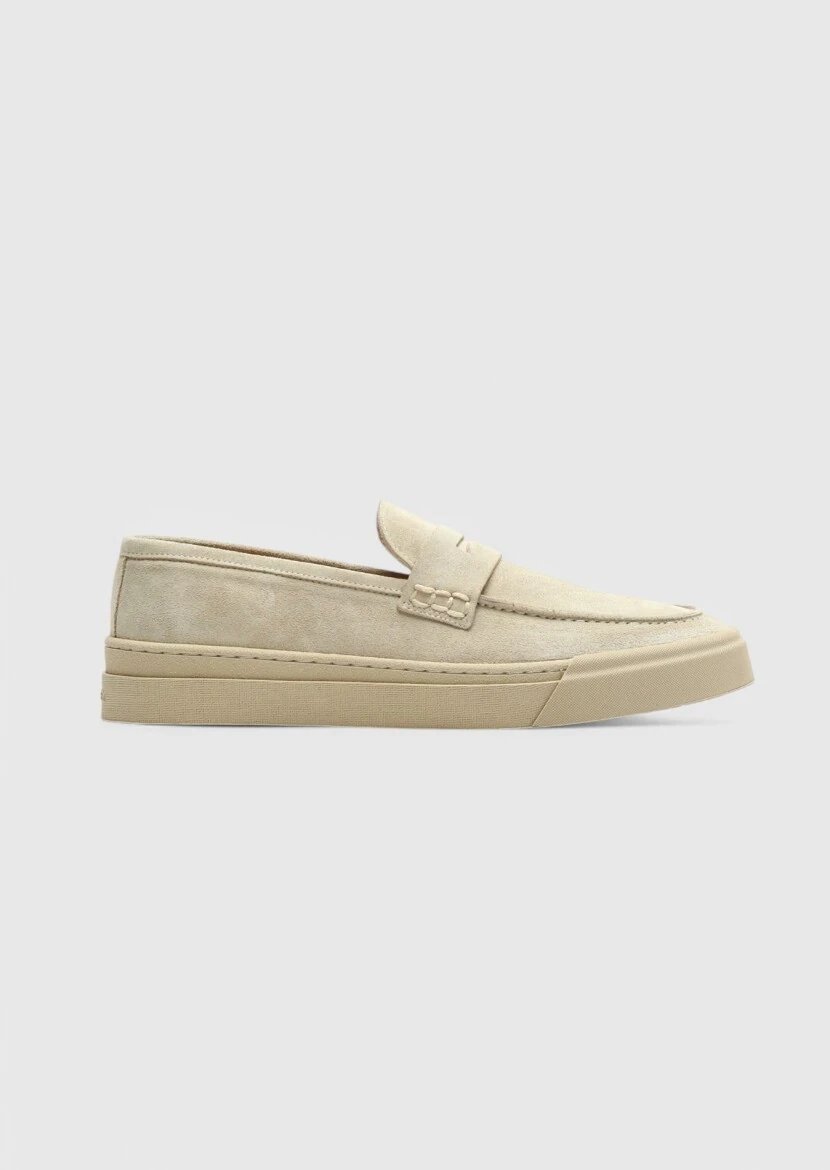 Bej Süet Casual Loafer - RAMSEY