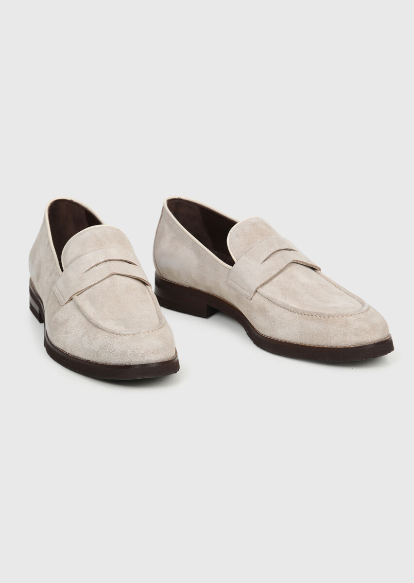 Bej Süet Casual Loafer - 3