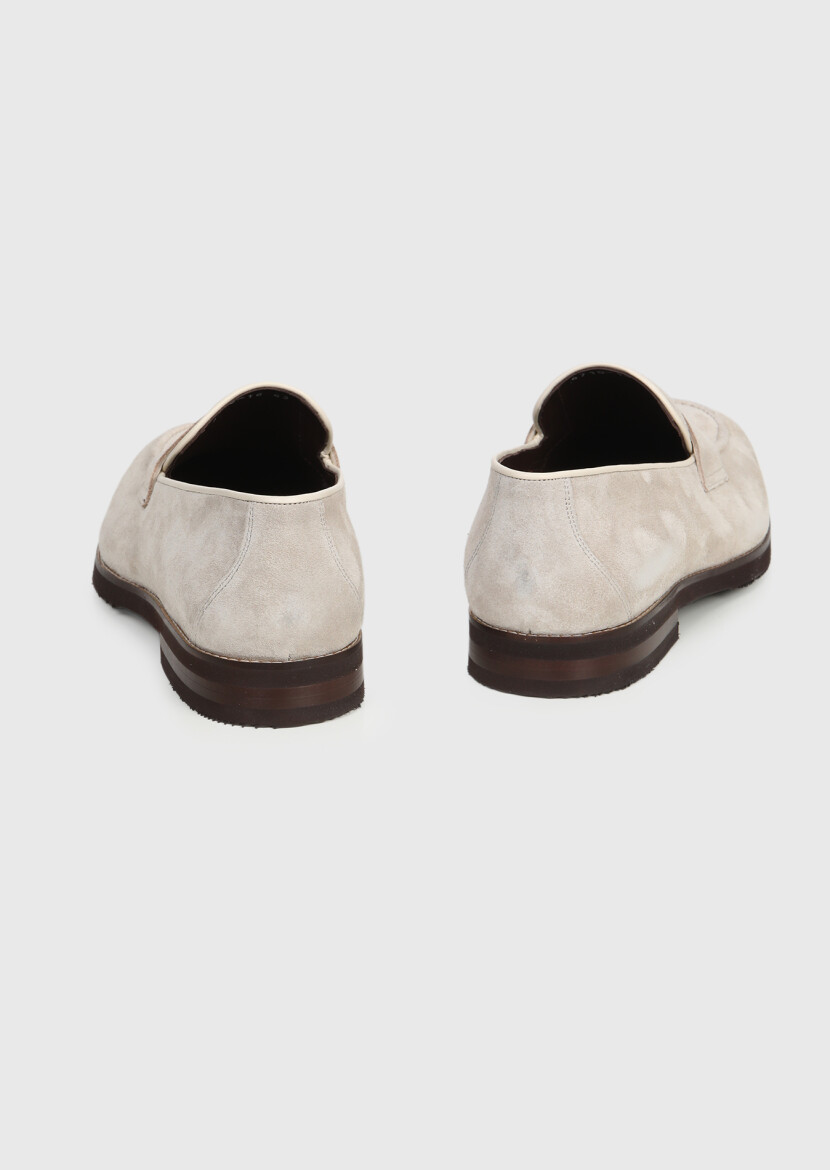 Bej Süet Casual Loafer - 5