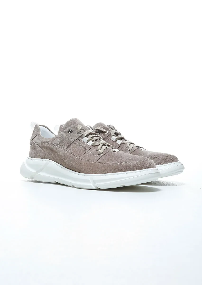 Bej Süet Casual Spor Ayakkabı - 2