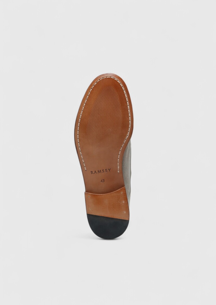 Bej Süet Klasik Loafer - 4