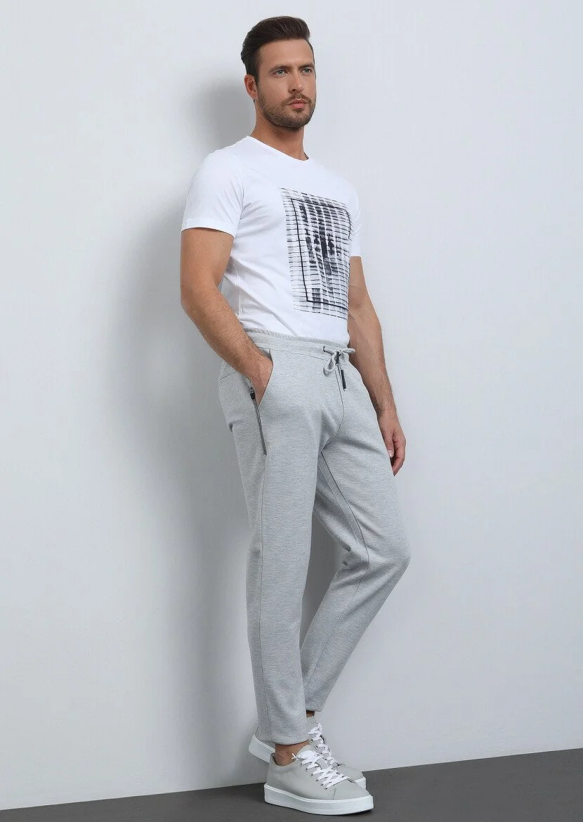 Beyaz Baskılı %100 Pamuk T-Shirt - 4