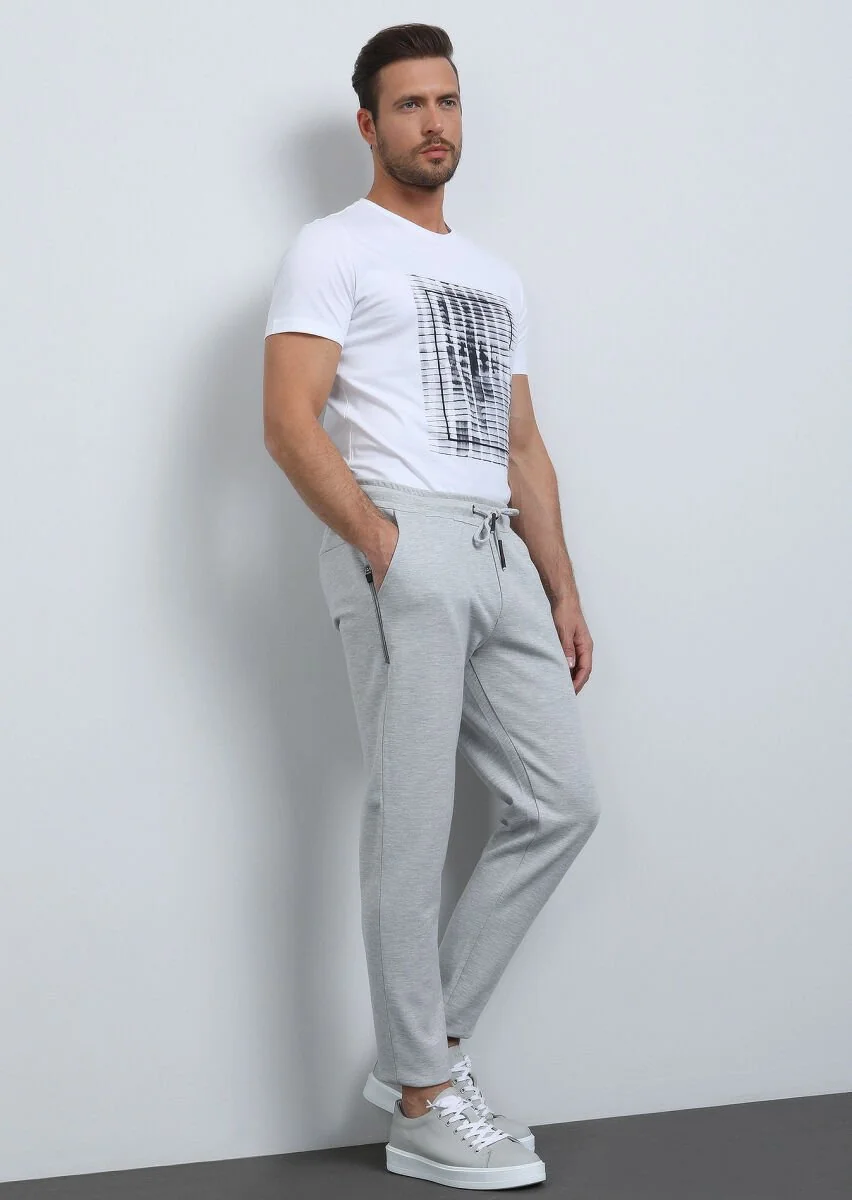 Beyaz Baskılı %100 Pamuk T-Shirt - 4