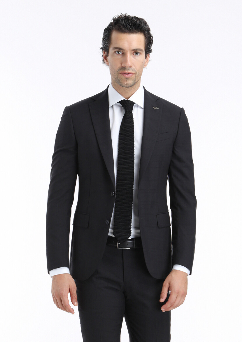 Beyaz Çizgili Regular Fit Dokuma Klasik %100 Pamuk Gömlek - 3