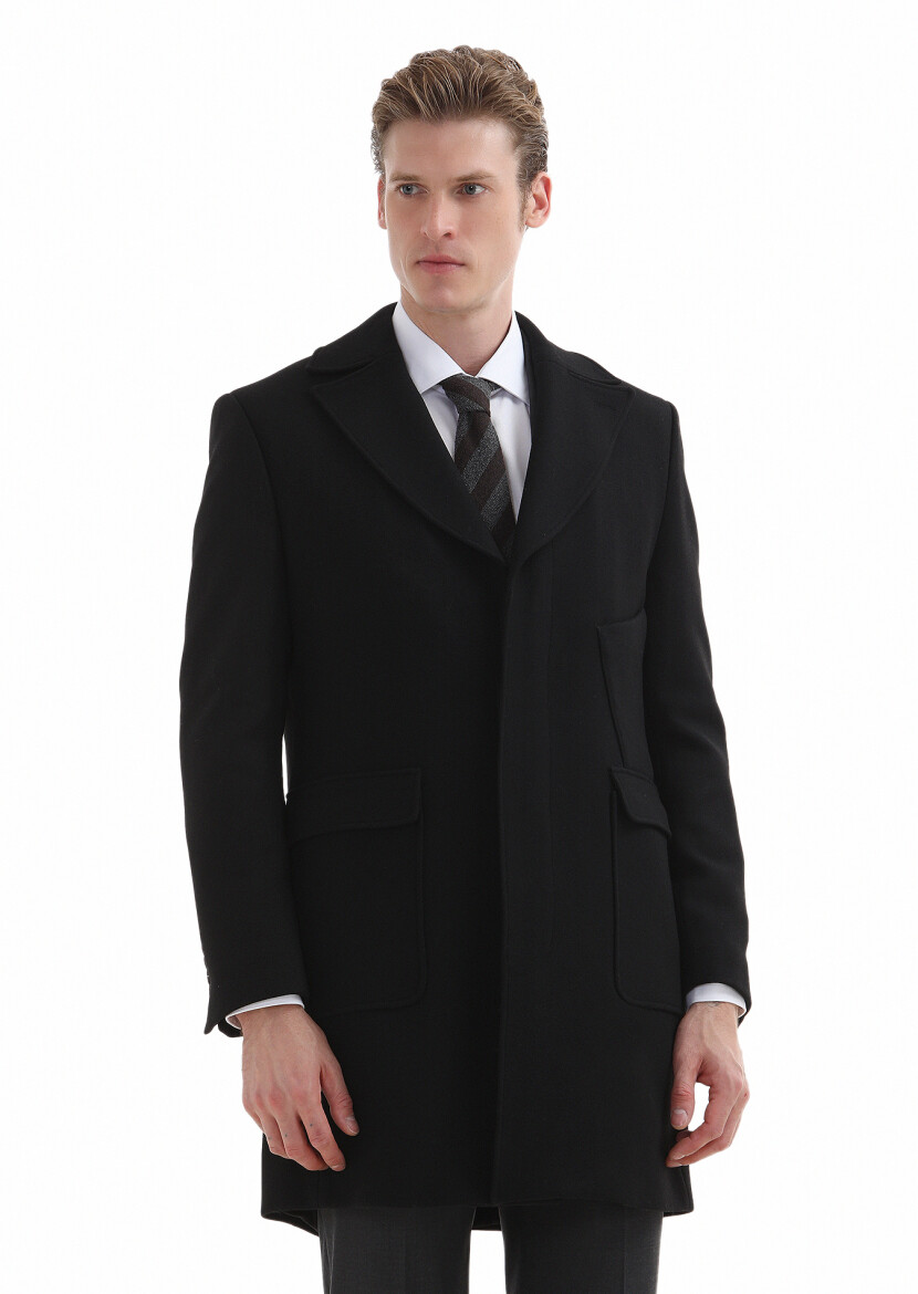 Beyaz Düz Regular Fit Uzun Dokuma Klasik %100 Pamuk Gömlek - 3