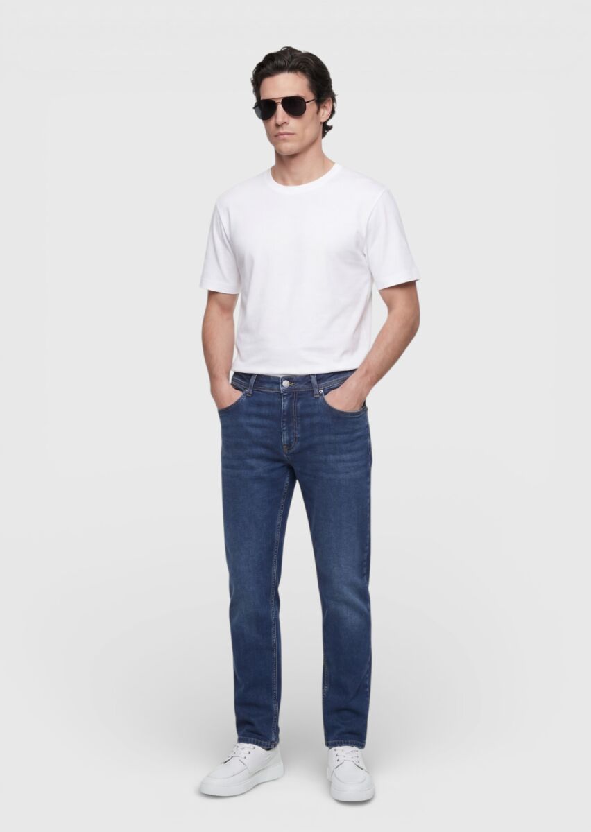 Beyaz Düz T-Shirt - 3