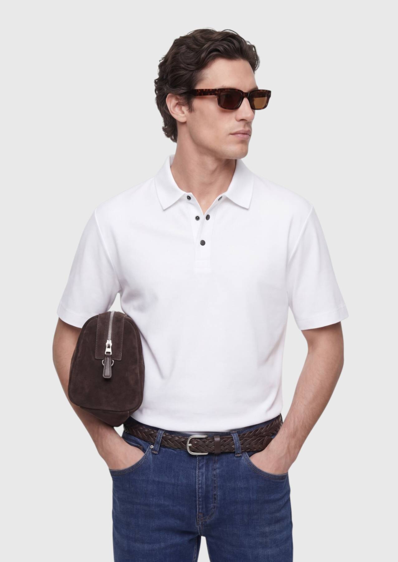 Beyaz Düz T-Shirt