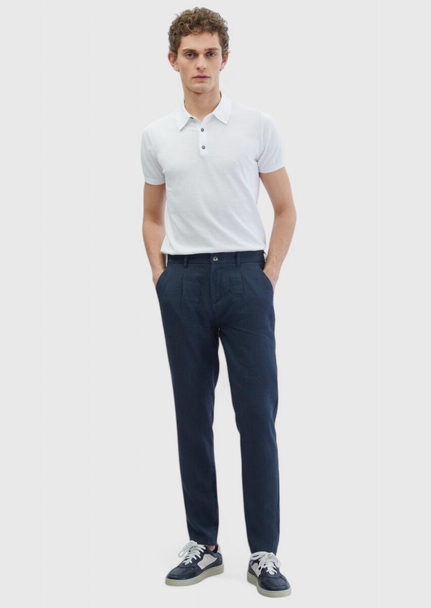 Beyaz Polo Yaka %100 Pamuk Triko - 2