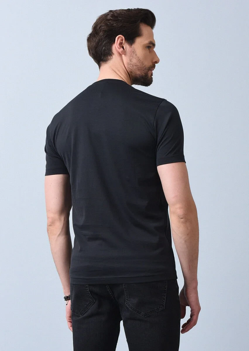 Black 100% Cotton T-Shirt - 5