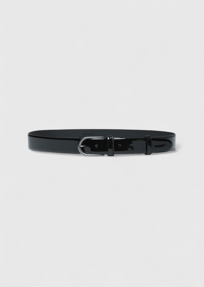 Black %100 Cow Leather Belt - RAMSEY