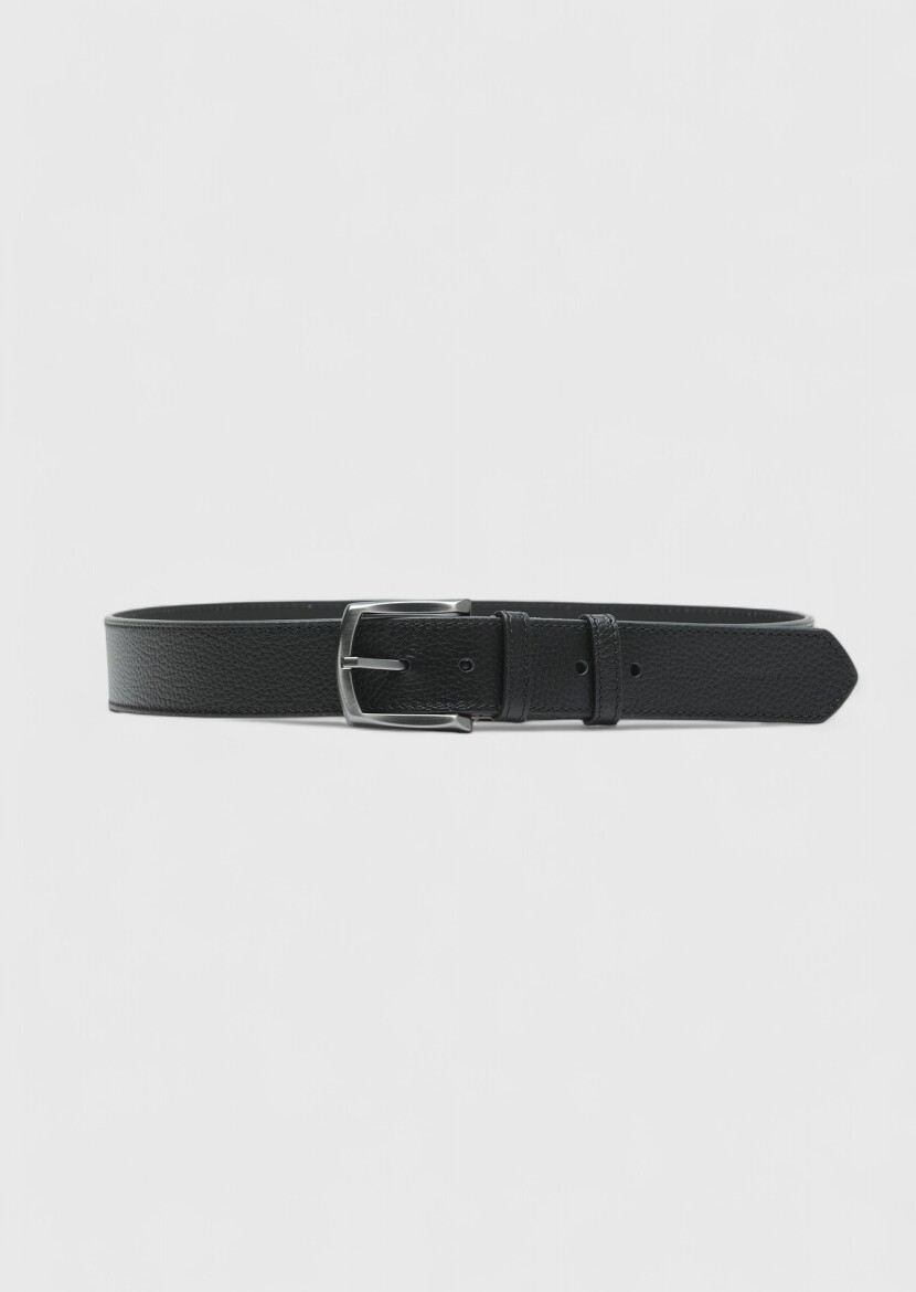 Black %100 Cow Leather Belt 